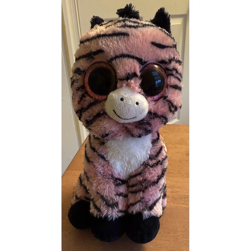 Ty Beanie Boo Zoey Pink‎ Zebra 6" With Tags